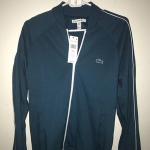 LACOSTE FULL ZIP SHIRT RETAIL $230 SIZE M BRAND NE